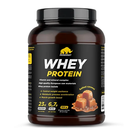 Сывороточный протеин WHEY со вкусом "Соленая карамель", 900 г., банка