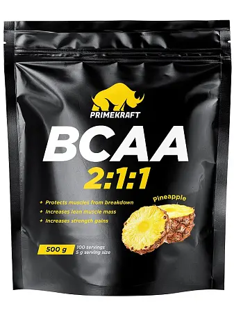 Аминокислоты BCAA 2:1:1 PINEAPPLE (ананас), пакет 500 гр