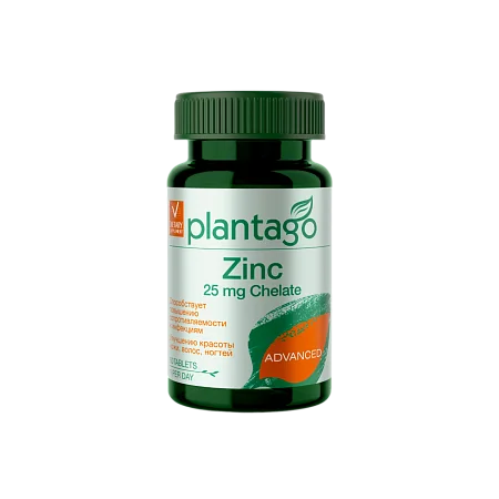 Zinc Chelate 25 mg Plantago, 60 капсул